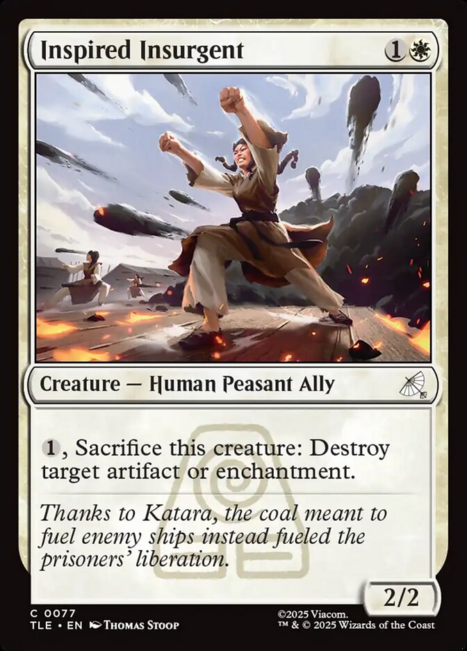 Inspired Insurgent 77 - Avatar: The Last Airbender Eternal MTG card