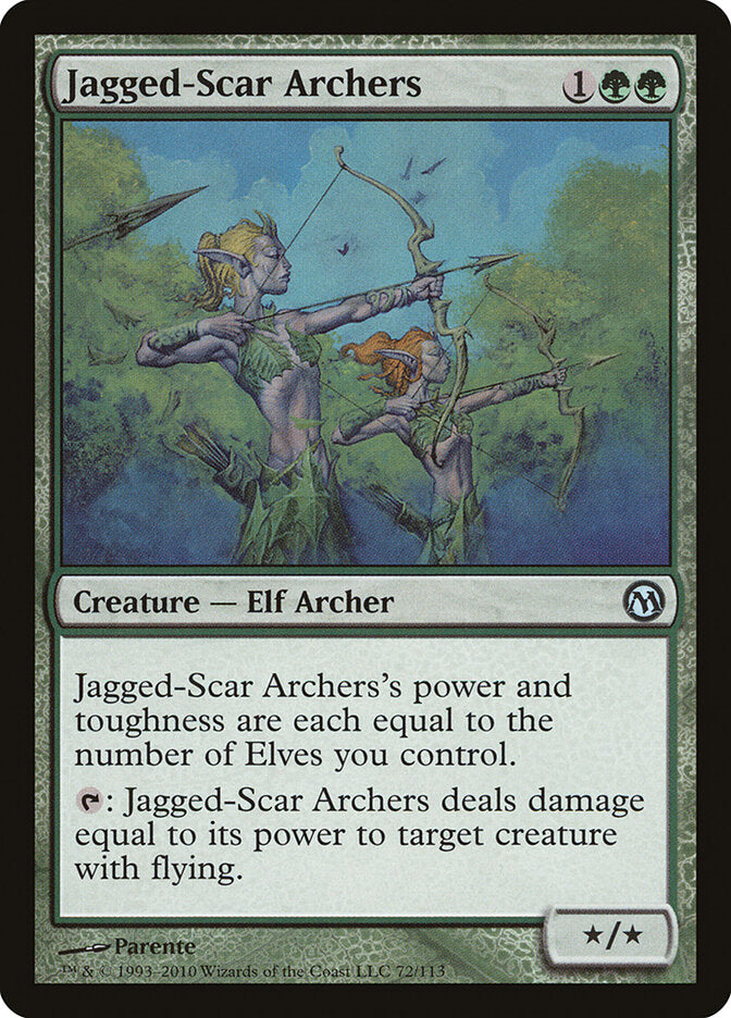 Jagged-Scar Archers 72 - Duels of the Planeswalkers MTG card
