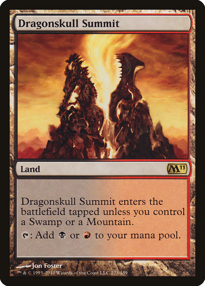 Dragonskull Summit 223 - Magic 2011 MTG card