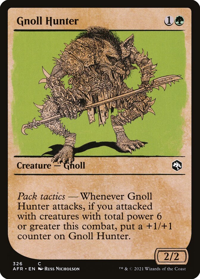 Gnoll Hunter 326 - Adventures in the Forgotten Realms MTG card