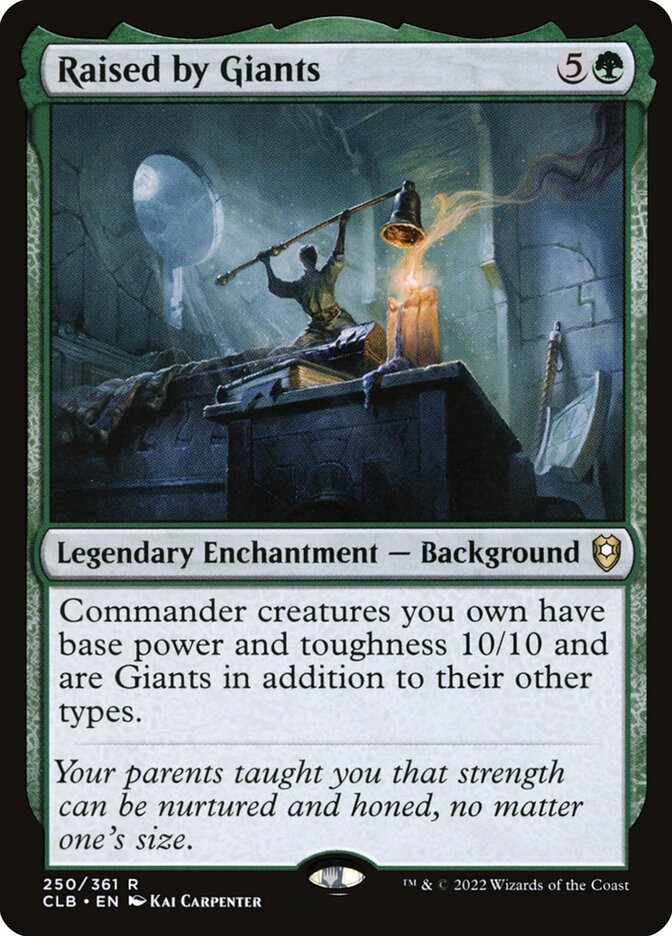Raised by Giants 250 - Commander Legends: Battle for Baldur's Gate MTG card