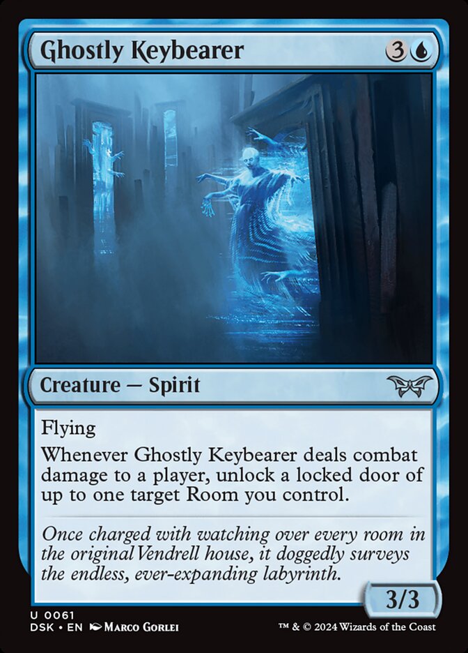 Ghostly Keybearer 61 - Duskmourn: House of Horror MTG card