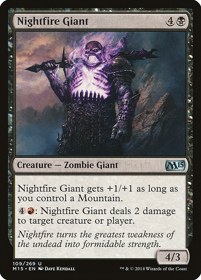 Nightfire Giant 109 - Magic 2015 MTG card