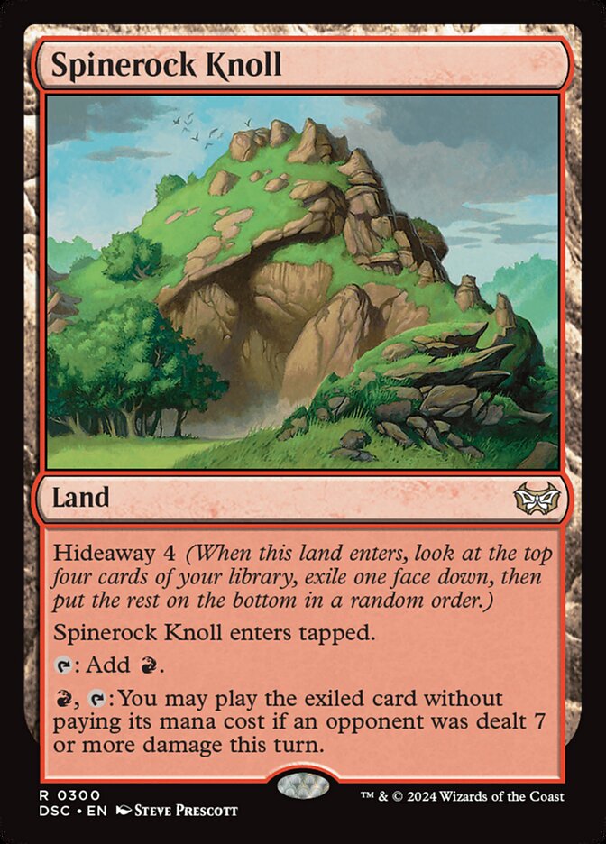 Spinerock Knoll 300 - Duskmourn: House of Horror Commander MTG card