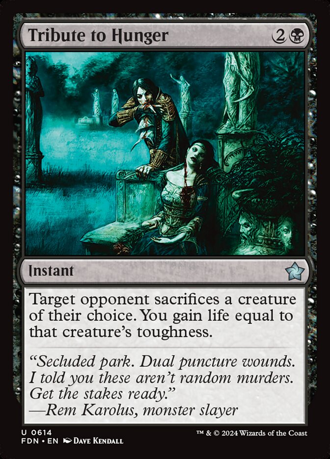 Tribute to Hunger 614 - Foundations MTG card