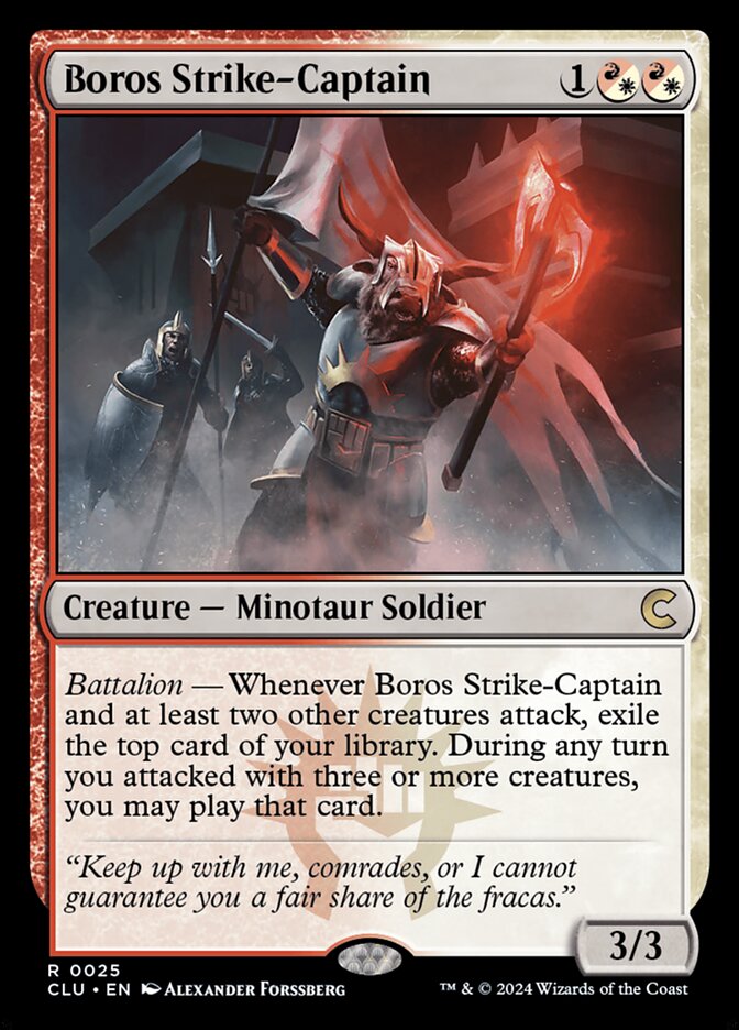 Boros Strike-Captain 25 - Ravnica: Clue Edition MTG card