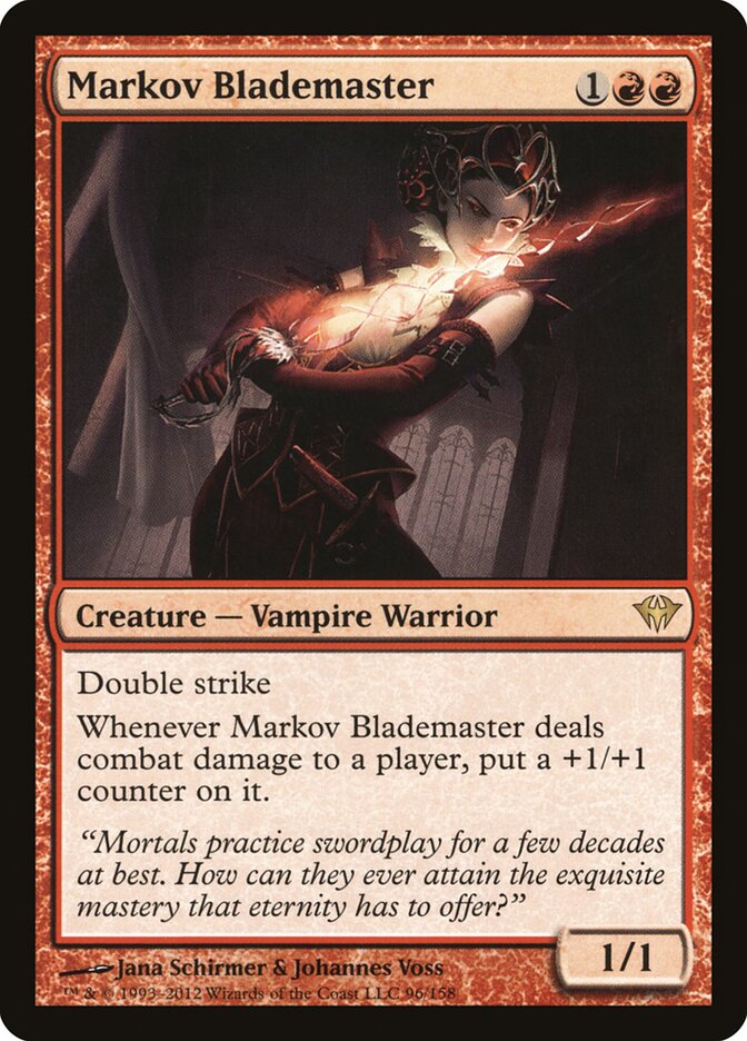 Markov Blademaster 96 - Dark Ascension MTG card