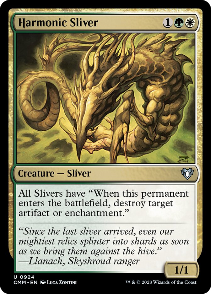 Harmonic Sliver 924 - Commander Masters MTG card