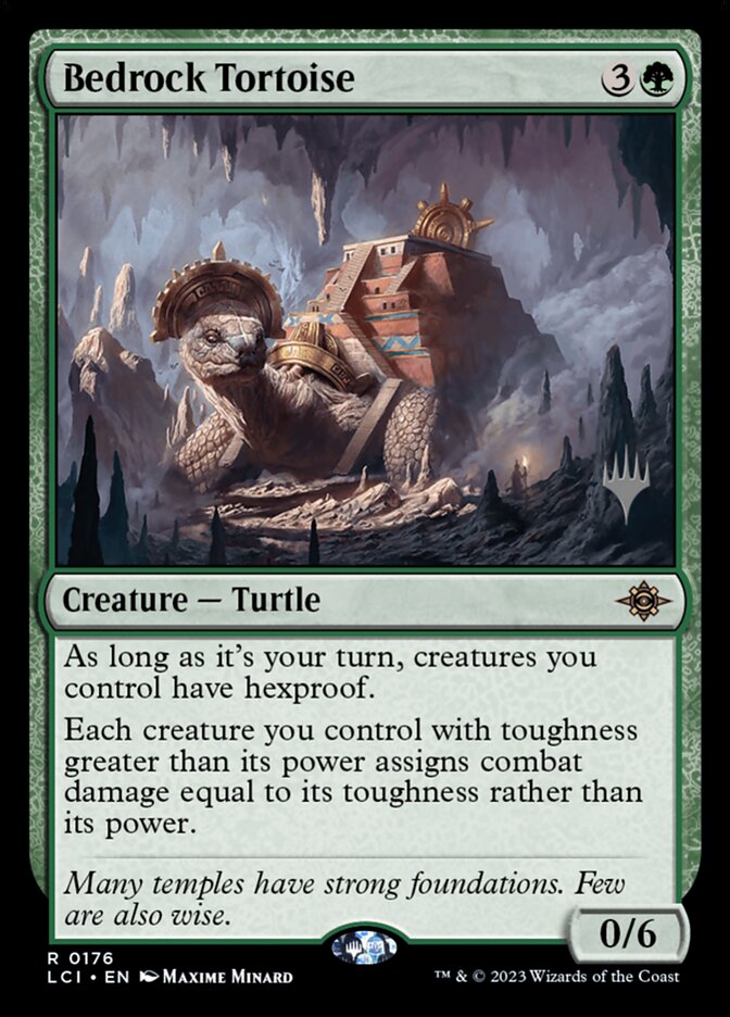 Bedrock Tortoise 176p - The Lost Caverns of Ixalan Promos MTG card