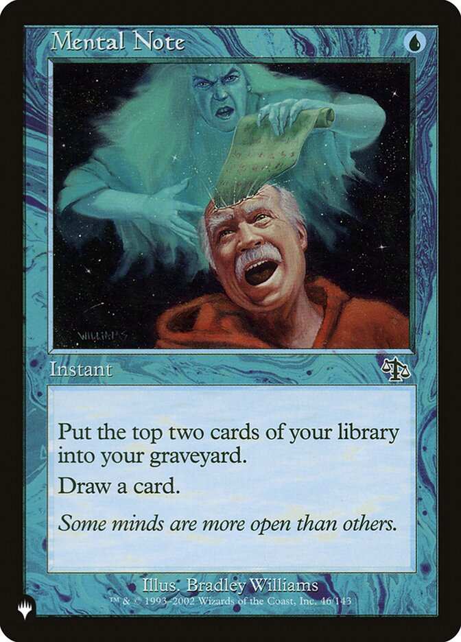 Mental Note JUD-46 - The List MTG card