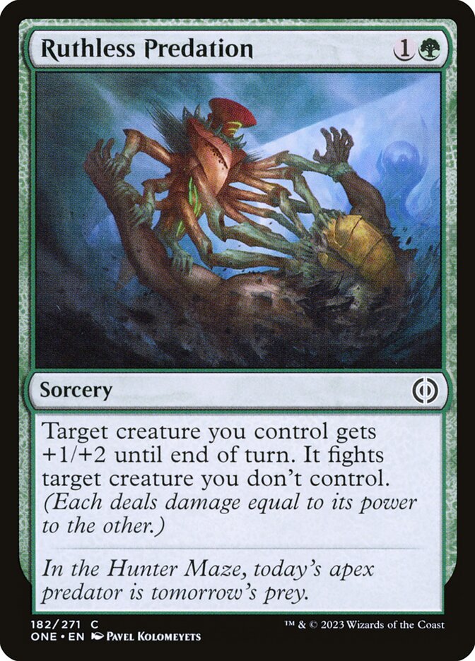 Ruthless Predation 182 - Phyrexia: All Will Be One MTG card