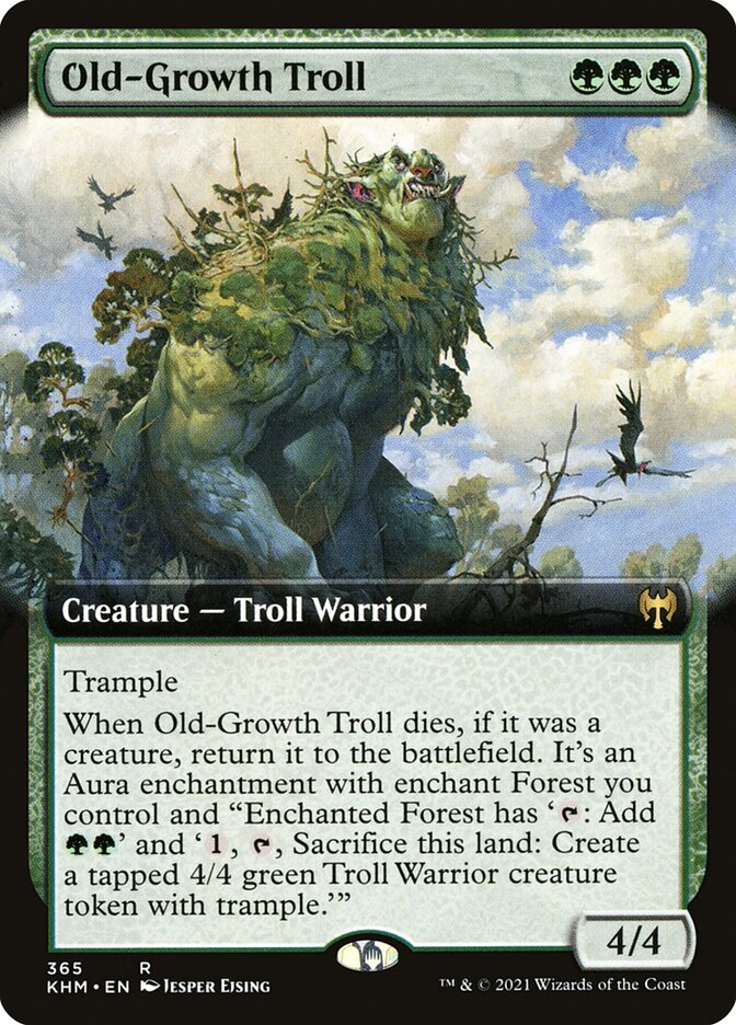 Old-Growth Troll 365 - Kaldheim MTG card