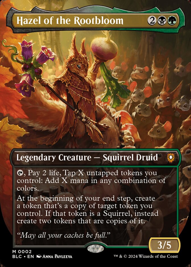 Hazel of the Rootbloom 2 - Bloomburrow Commander MTG card