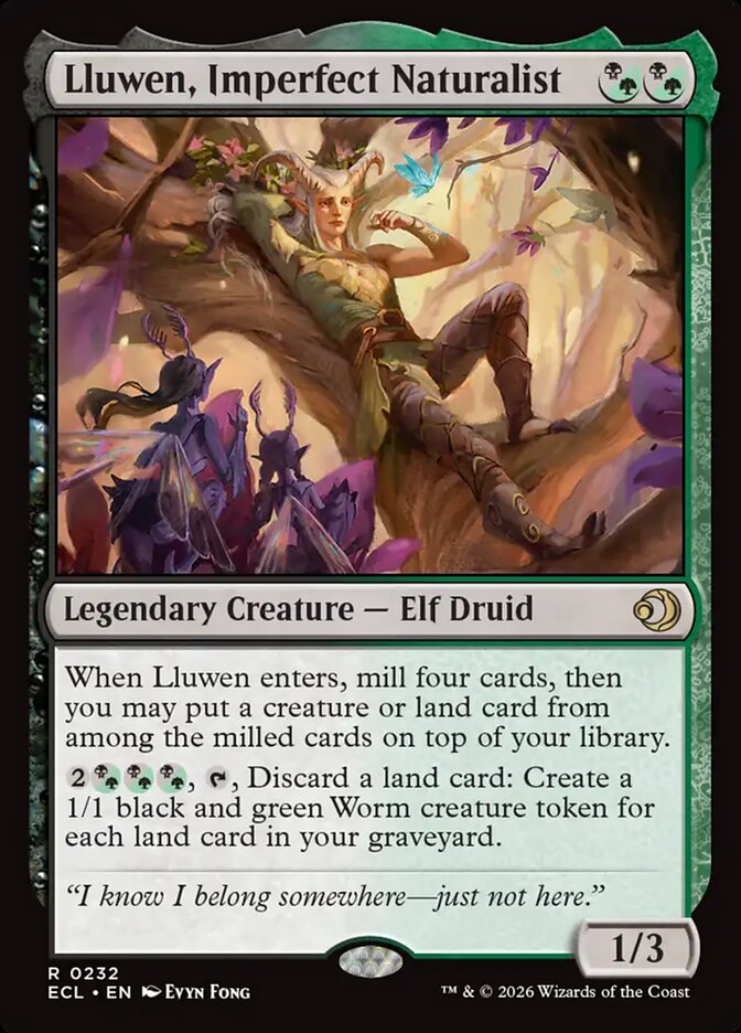 Lluwen, Imperfect Naturalist 232 - Lorwyn Eclipsed MTG card