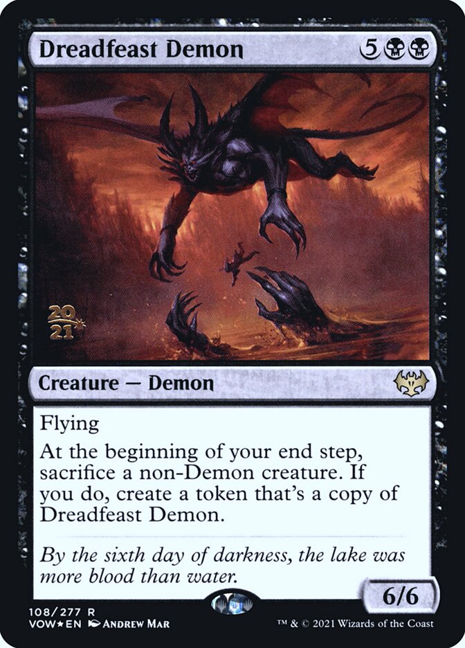Dreadfeast Demon 108s - Innistrad: Crimson Vow Promos MTG card