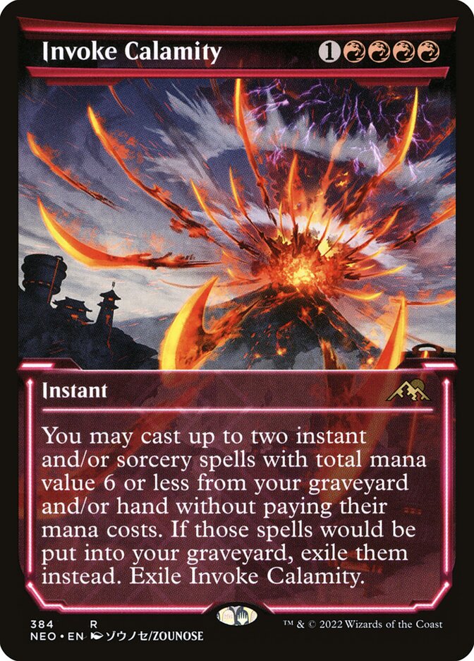 Invoke Calamity 384 - Kamigawa: Neon Dynasty MTG card