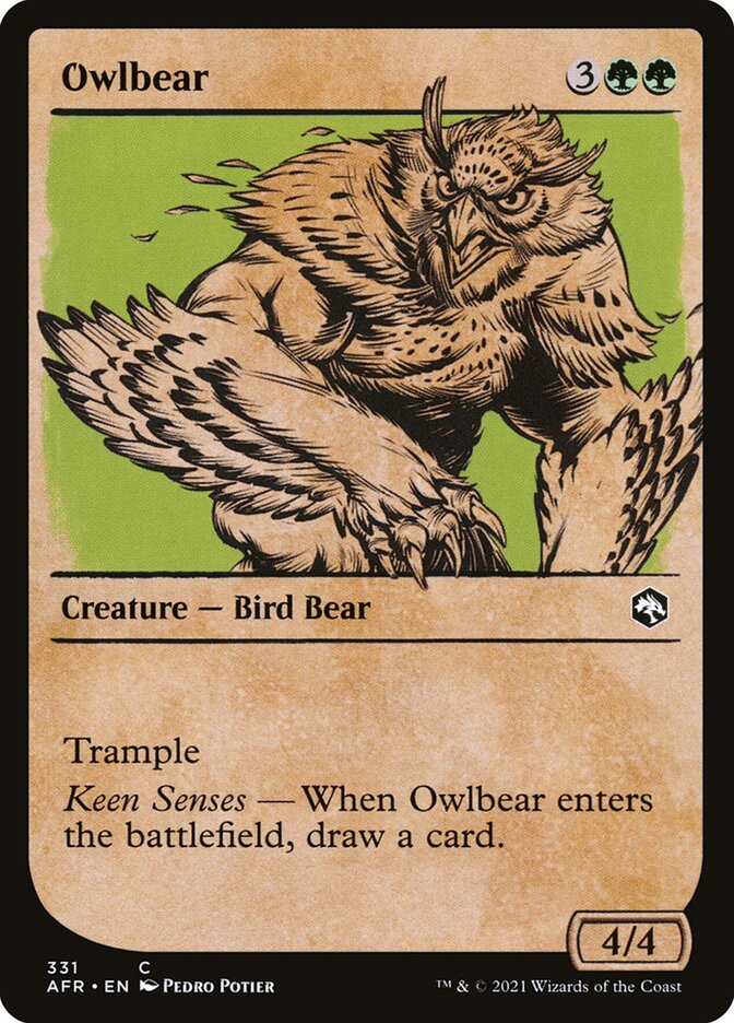 Owlbear 331 - Adventures in the Forgotten Realms MTG card