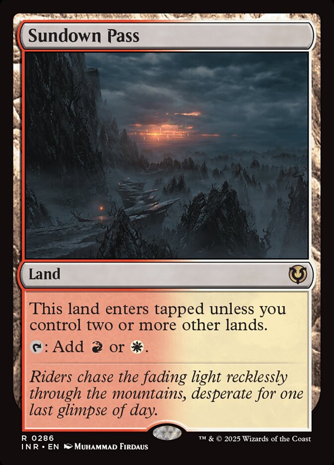 Sundown Pass 286 - Innistrad Remastered MTG card
