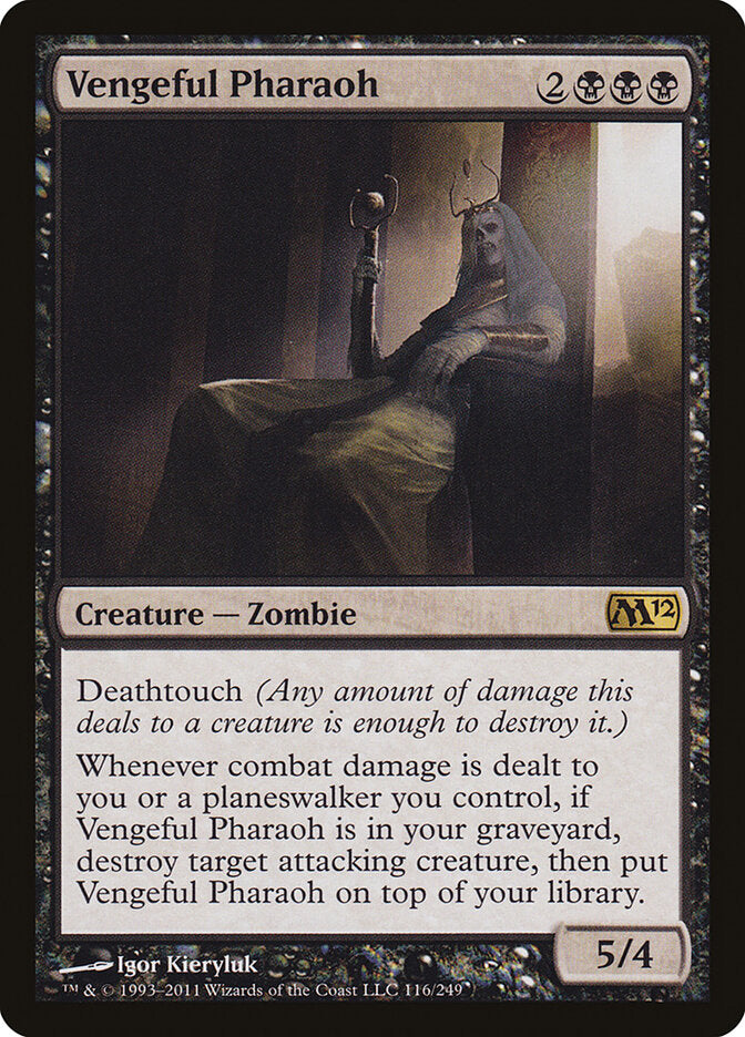 Vengeful Pharaoh 116 - Magic 2012 MTG card