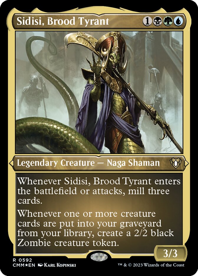 Sidisi, Brood Tyrant 592 - Commander Masters MTG card