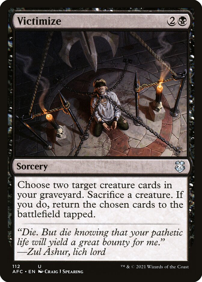 Victimize 112 - Forgotten Realms Commander MTG card