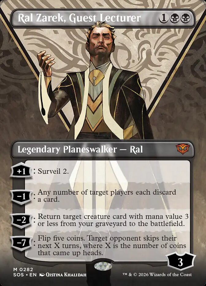 Ral Zarek, Guest Lecturer 282 - Secrets of Strixhaven MTG card