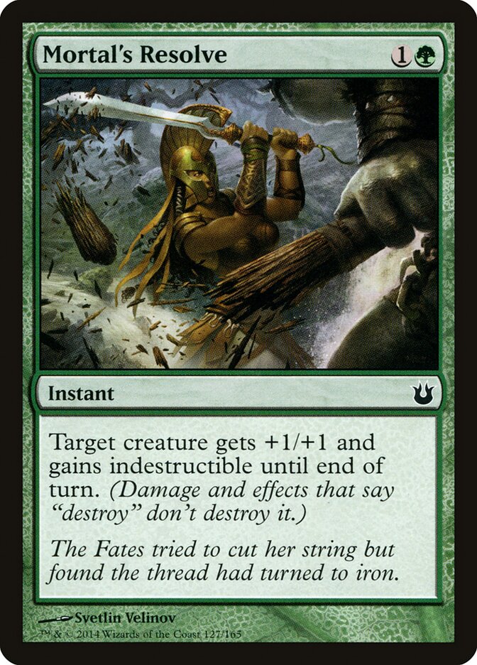 Mortal's Resolve 127 - Born of the Gods MTG card