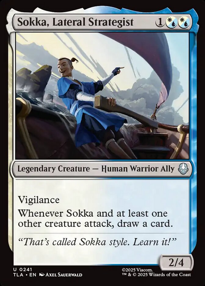 Sokka, Lateral Strategist 241 - Avatar: The Last Airbender MTG card