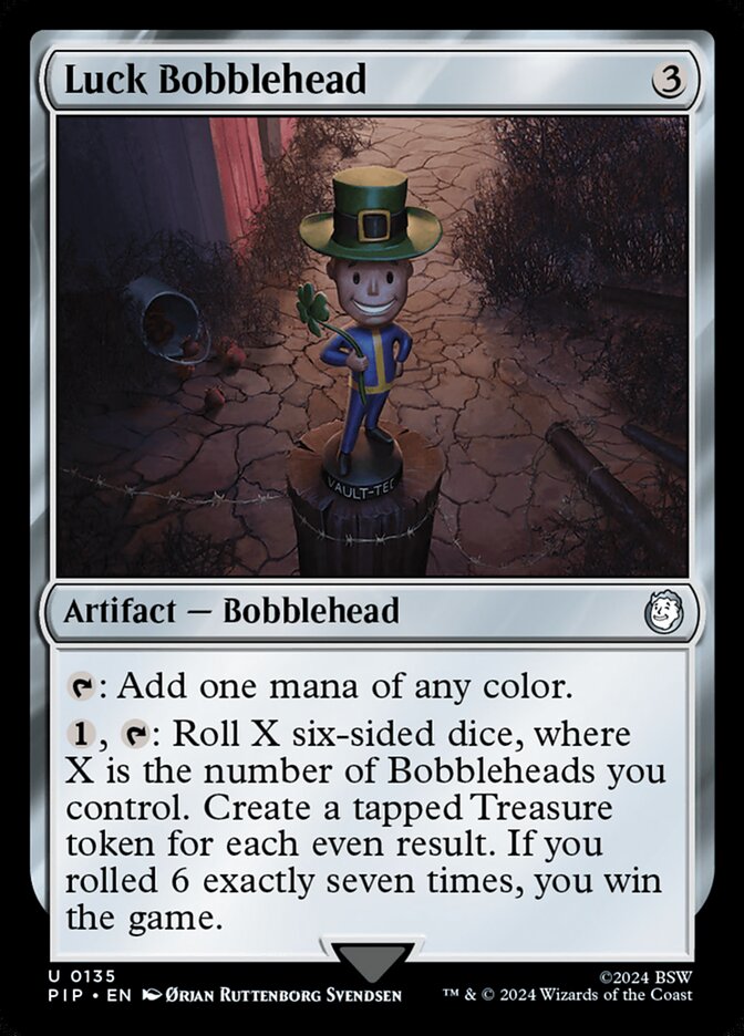 Luck Bobblehead 135 - Fallout MTG card
