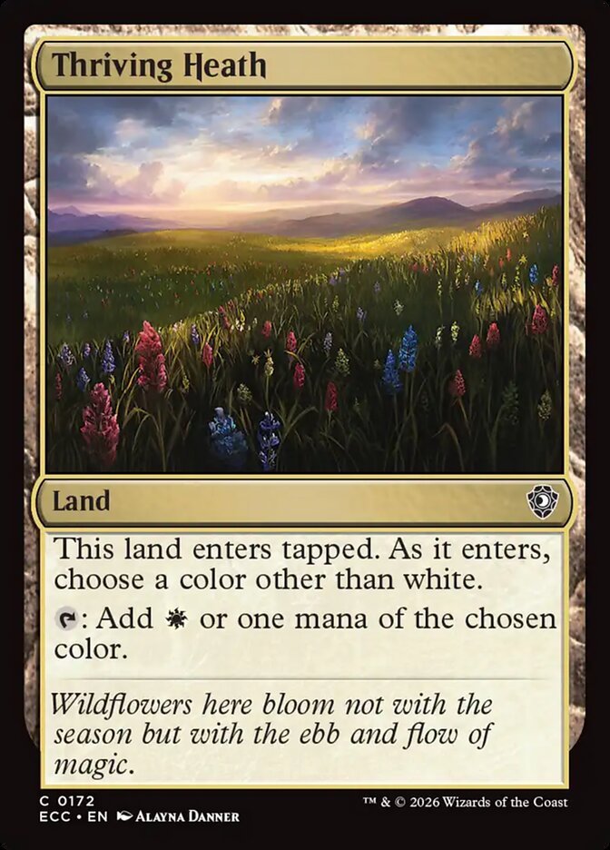 Thriving Heath 172 - Lorwyn Eclipsed Commander MTG card