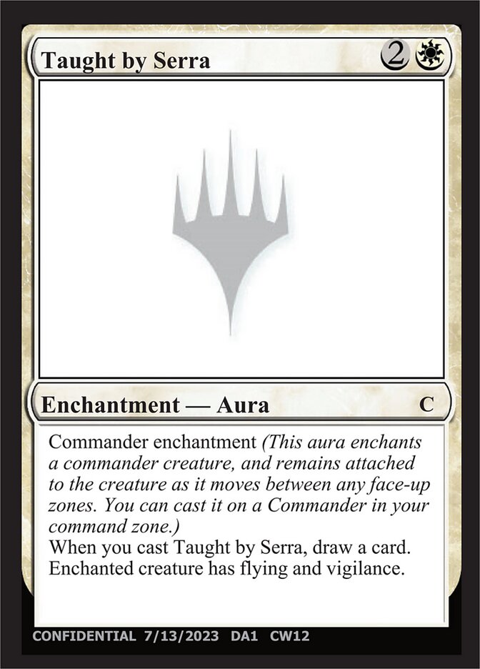 Taught by Serra CW12 - Unknown Event MTG card