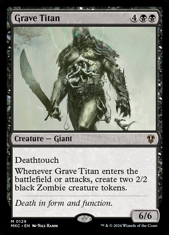 Grave Titan 129 - Murders at Karlov Manor Commander MTG card