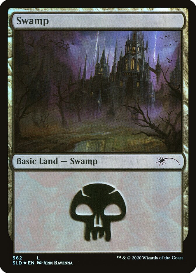 Swamp 562 - Secret Lair Drop MTG card