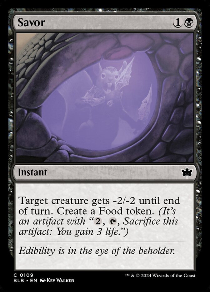 Savor 109 - Bloomburrow MTG card