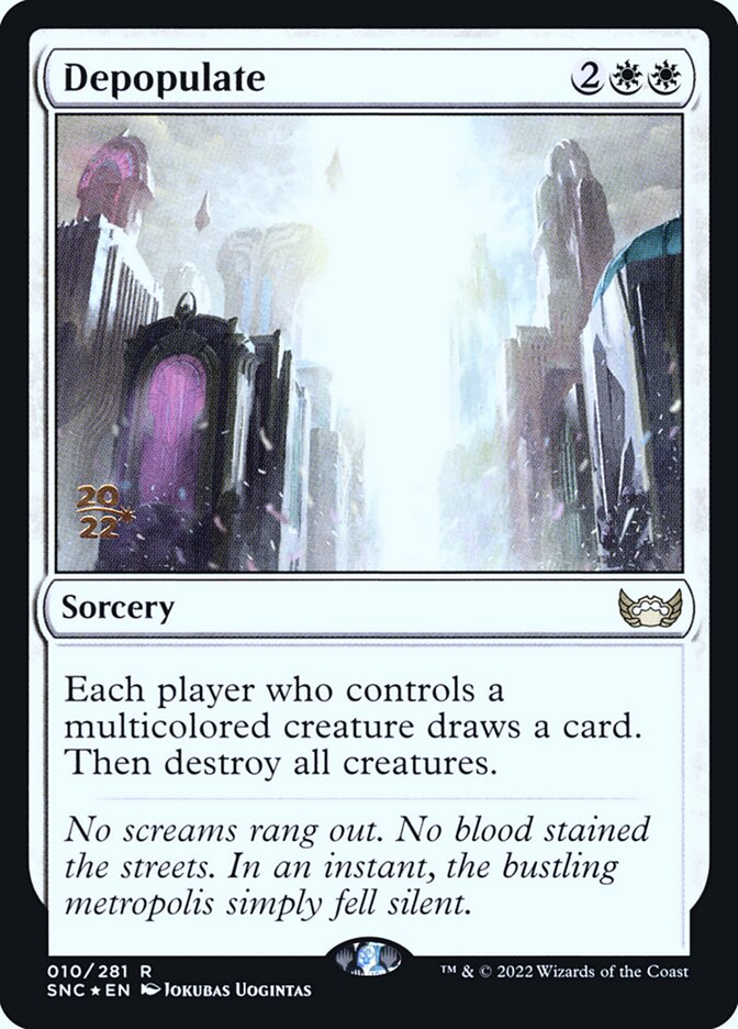 Depopulate 10s - Streets of New Capenna Promos MTG card
