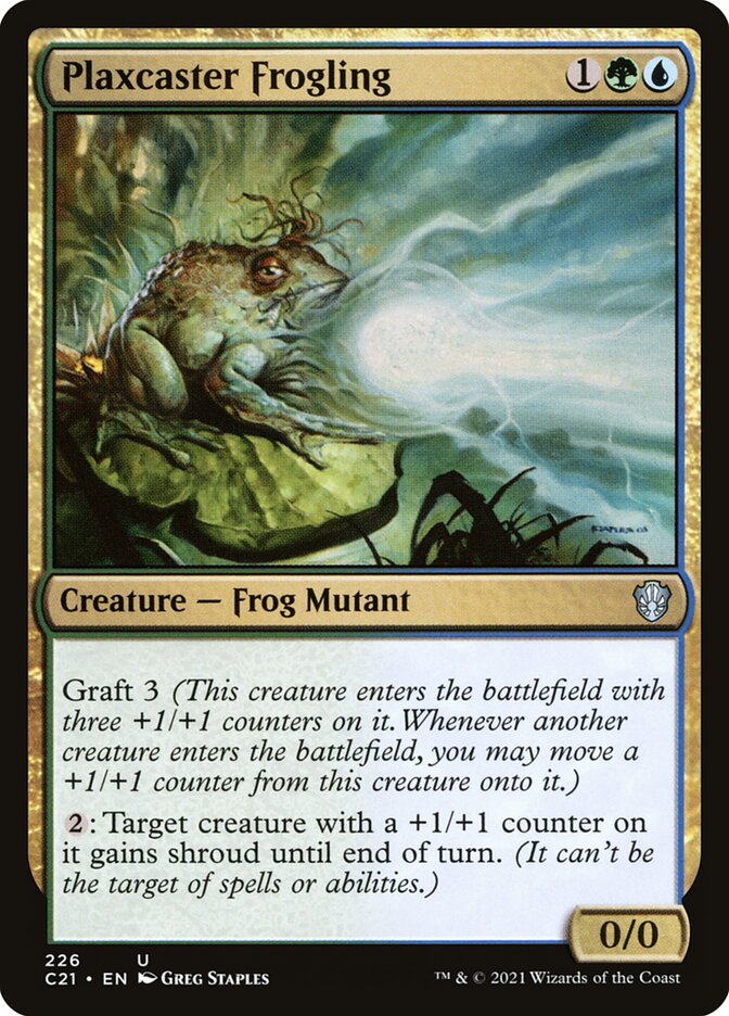 Plaxcaster Frogling 226 - Commander 2021 MTG card