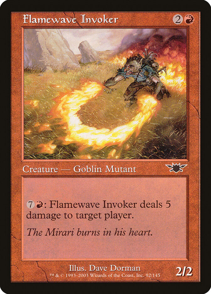 Flamewave Invoker 92 - Legions MTG card