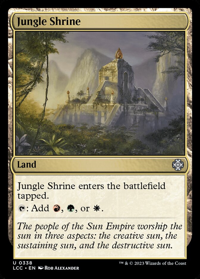 Jungle Shrine 338 - The Lost Caverns of Ixalan Commander MTG card