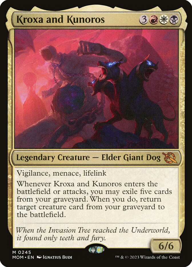 Kroxa and Kunoros 245 - March of the Machine MTG card