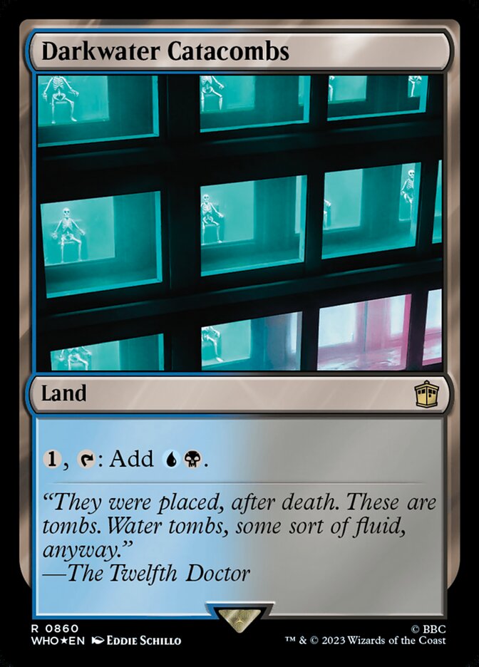 Darkwater Catacombs 860 - Doctor Who MTG card