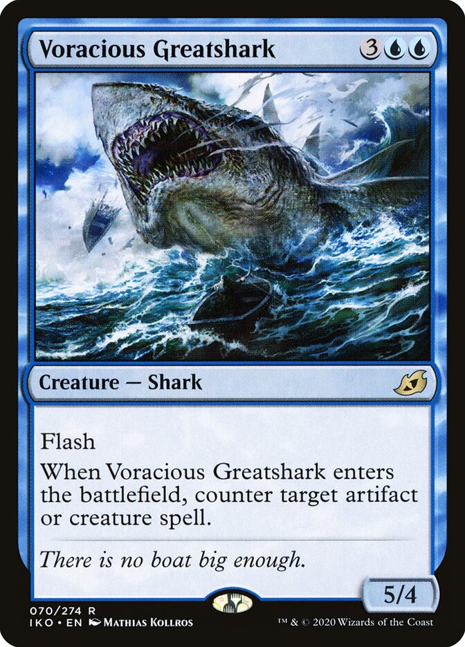 Voracious Greatshark 70 - Ikoria: Lair of Behemoths MTG card
