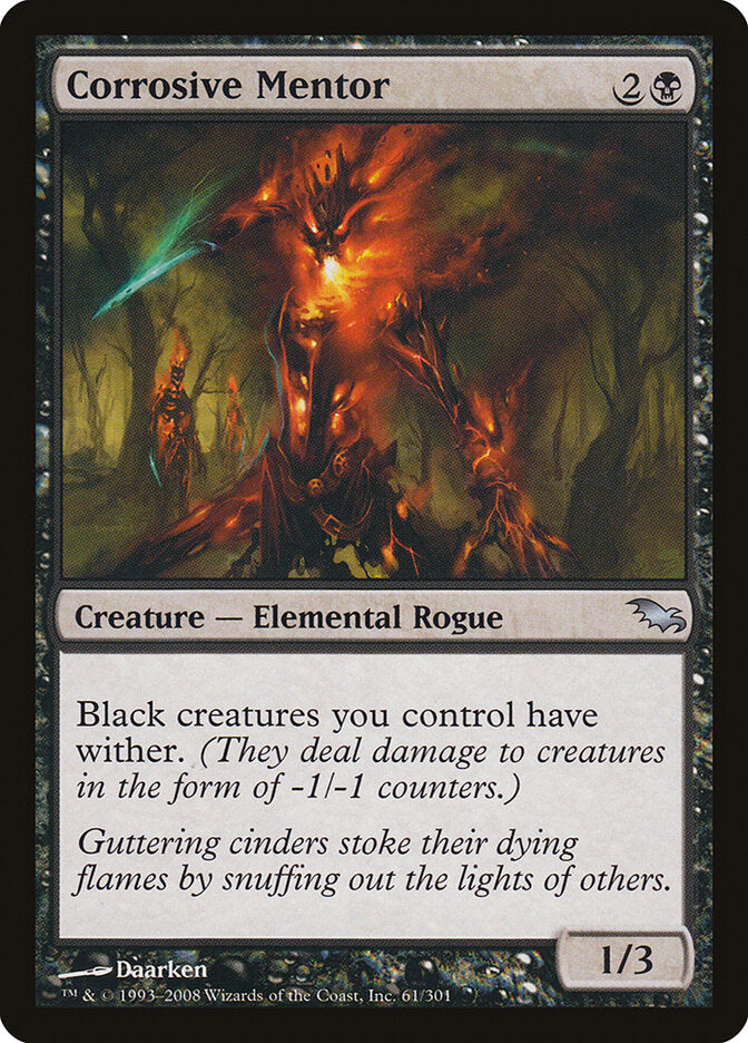 Corrosive Mentor 61 - Shadowmoor MTG card