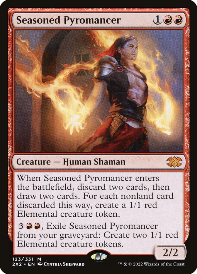 Seasoned Pyromancer 123 - Double Masters 2022 MTG card