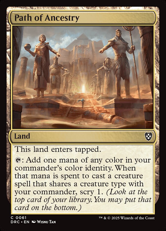 Path of Ancestry 61 - Aetherdrift Commander MTG card