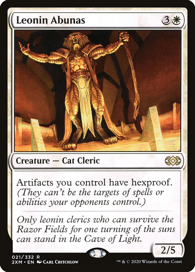 Leonin Abunas 21 - Double Masters MTG card