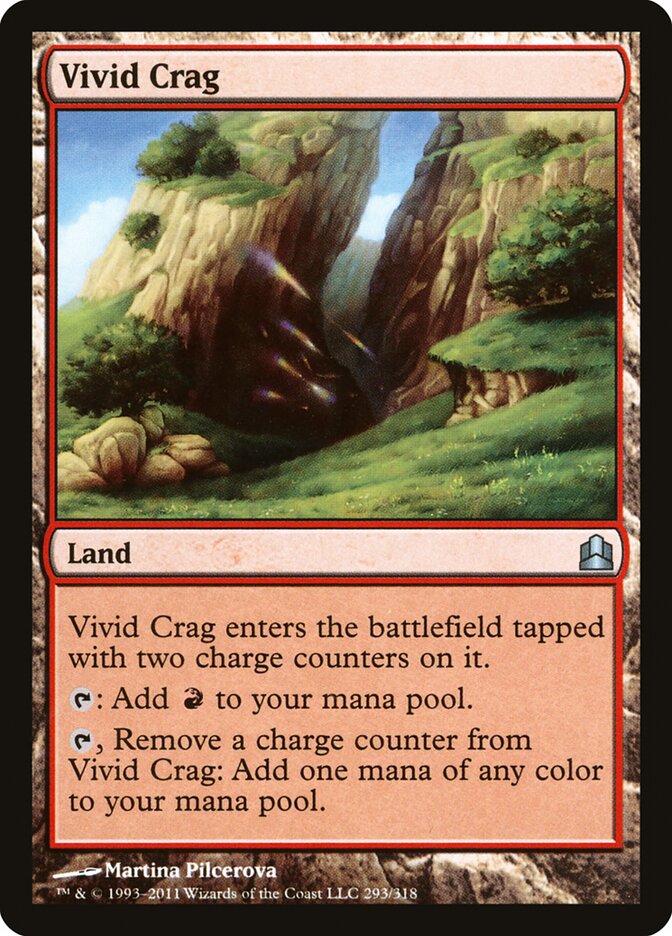 Vivid Crag 293 - Commander 2011 MTG card