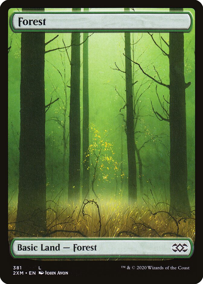 Forest 381 - Double Masters MTG card