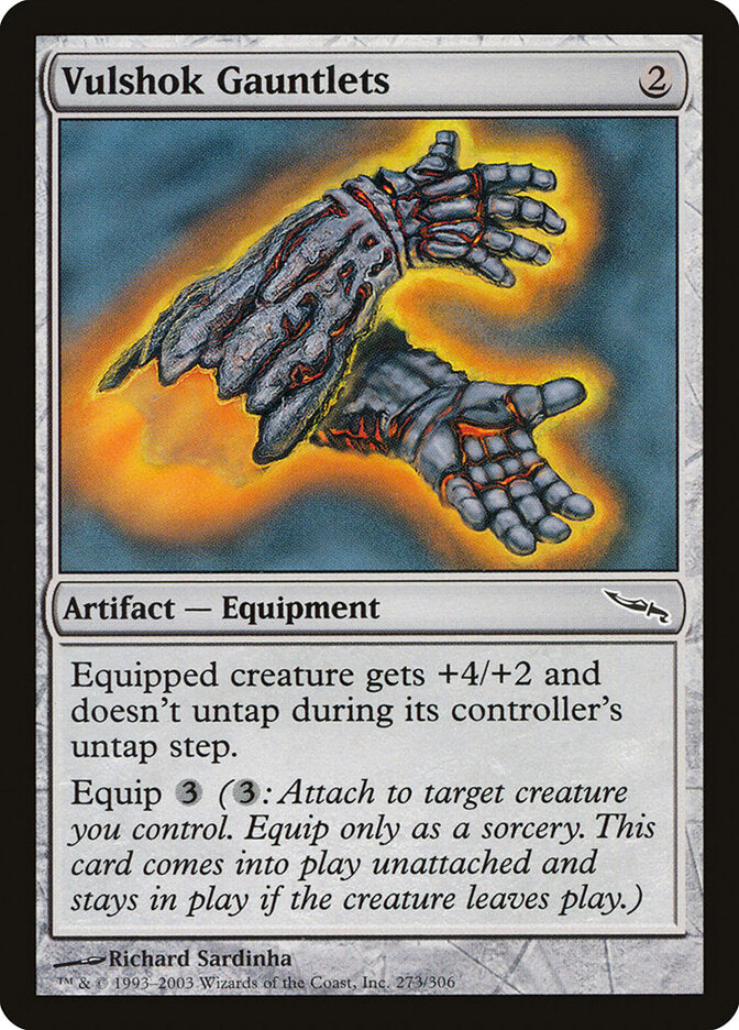 Vulshok Gauntlets 273 - Mirrodin MTG card