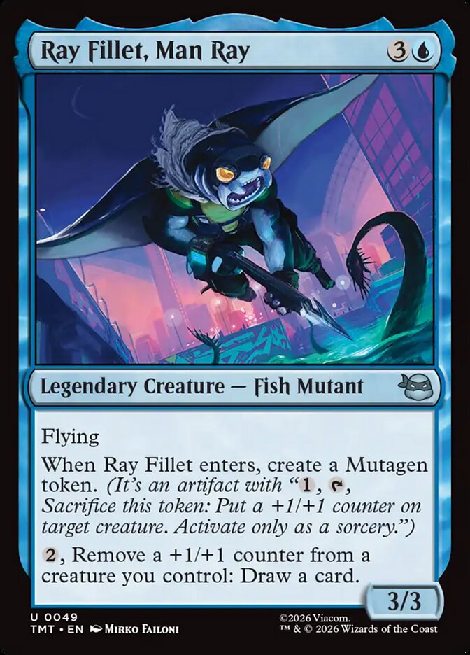 Ray Fillet, Man Ray 49 - Teenage Mutant Ninja Turtles MTG card