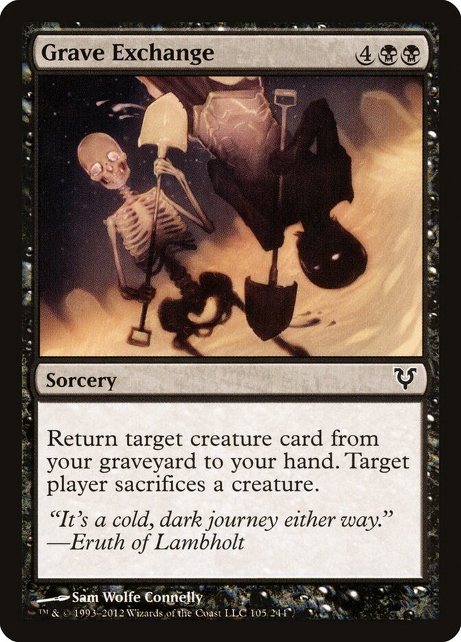 Grave Exchange 105 - Avacyn Restored MTG card